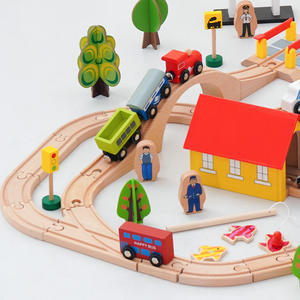 Juego <span class=keywords><strong>de</strong></span> Tren <span class=keywords><strong>de</strong></span> Madera <span class=keywords><strong>Thomas</strong></span> <span class=keywords><strong>de</strong></span> 69 Piezas al por Mayor, Escena <span class=keywords><strong>de</strong></span> Haya, Escala 1:5, <span class=keywords><strong>Juguete</strong></span> - Product Image 3