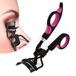 Fashion Private Label Cosmetic Beauty Tools Eco-friendly Extra Wide Classical Eyelash Curler with Pads