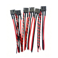 موصل أنثى Amass XT30U 2 Plus 2 مع سلك 18AWG مضاد للتداخل وكابل إشارة ملتوي لمحركات RC