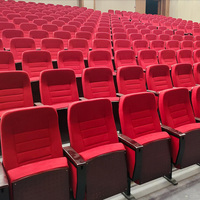 Chaise de conférence moderne pour auditorium scolaire, mobilier de théâtre, siège en rangée pour salle de classe, hauteur réglable, en tissu, vente directe usine