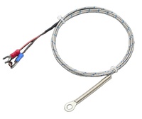 Edelstahl-Metallabschirmungskabel 4mm 5mm 6mm 14mm Lochringkopf K E J Thermoelement Temperatursensor OEM SENRUIKE