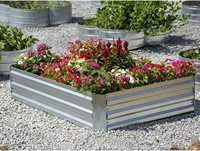 Bac à plantes surélevé en métal galvanisé, écologique, résistant à la rouille, taille et couleur personnalisables pour légumes et fleurs