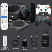 Console de jeu vidéo G8 Max 8K, 128 Go, 50 000 jeux rétro, décodage 8K, télécommande vocale BT, double manette, appareil de jeu familial pour TV