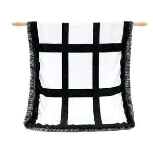 Manta de Franela de 9 Paneles para Bebé, en Blanco, para Picnic, Uso Hospitalario, Manualidades DIY, Regalos de Navidad, Venta al Por Mayor - Product Image 1