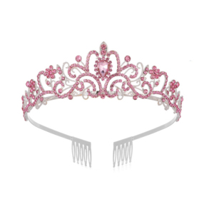 Diadema <span class=keywords><strong>de</strong></span> Tiara <span class=keywords><strong>de</strong></span> Cristal Plateado, Corona Elegante <span class=keywords><strong>de</strong></span> Princesa con Peines para Decoraciones <span class=keywords><strong>de</strong></span> Despedida <span class=keywords><strong>de</strong></span> Soltera - Product Image 2