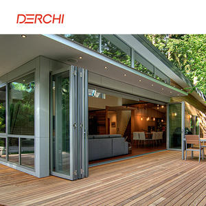 Hoge Beveiliging Multi Glijbaan Patio Deur Orkaan Aluminium Vouw Patio Deur Thermische Onderbreking - Product Image 1