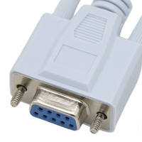 RS232 DB9 kabel konsol adaptor Ethernet pria, betina ke RJ45 untuk kabel komunikasi router