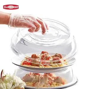 Restaurant supplies transparent dinner service plate cover plastic food cover