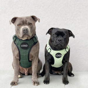 2023カスタムドッグハーネス新しいデザインツイードコンバットハーネストレーニング犬用耐久性のあるナイロン製爬虫類 - Product Image 3