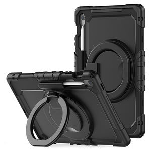 Étui <span class=keywords><strong>pour</strong></span> <span class=keywords><strong>tablette</strong></span> en silicone antichoc <span class=keywords><strong>pour</strong></span> <span class=keywords><strong>Samsung</strong></span> Galaxy Tab S10 FE Plus X620 X626B 2025 avec béquille à poignée rotative à 360 ° - Product Image 1