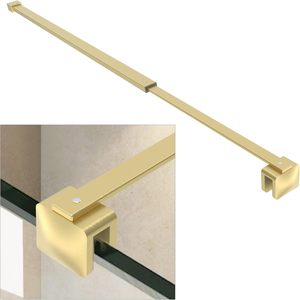 Support <span class=keywords><strong>de</strong></span> <span class=keywords><strong>douche</strong></span> télescopique en acier inoxydable doré pour verre <span class=keywords><strong>de</strong></span> <span class=keywords><strong>douche</strong></span> <span class=keywords><strong>de</strong></span> 300-1200 mm, fixation verre-contre-mur 25 mm - Product Image 1
