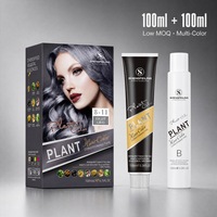 Crème Colorante Semi-Permanente Professionnelle en Gros à Faible MOQ 100ML+100ML en Diverses Couleurs