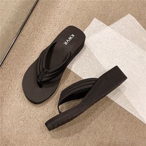 Chanclas de Tacón Alto y Plataforma, Sandalias Versátiles de Verano, Chanclas Antideslizantes con Amortiguación en el Tobillo - Product Image 1