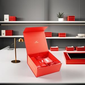 Cajas de Regalo Plegables Rígidas Personalizadas Crown Win, Hechas con Materiales Reciclados Ecológicos, con Cierre de Cinta, Recubrimiento de Lámina Dorada y Grabado en Relieve - Product Image 2