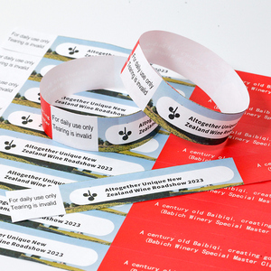 Personalized Customization Colorful Tyvek Paper Blank Wristband Tyvek Bracelet for Party Activity