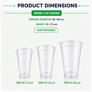 Vasos Desechables de PP al por Mayor con Tapas para Comida y Bebidas para Llevar, Empaquetado para <span class=keywords><strong>Restaurantes</strong></span>, Suministro al por Mayor - Product Image 5