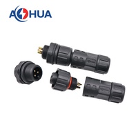 Câble circulaire étanche M12 série IP67 et connecteur de fil à montage sur panneau pour équipement à LED