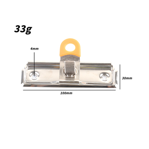 Toptan ofis kırtasiye kurulu klipleri ile kanca düz Metal panoya klip Bulldog klip ile kalemlik demir parça kelepçe - Product Image 5