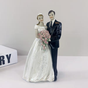 Juguetes para parejas de boda, venta al por mayor, herramientas de decoración de pasteles de boda, accesorio de resina, juego de muñecas para parejas, decoración de pasteles - Product Image 4