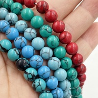 4mm 6mm 8mm 10mm Turquoise Ronde Perles Lâches Vert Bleu Blanc Howlite Synthétique Turquoise Pierre Lâche Pour DIY Fabrication de Bijoux