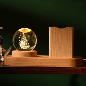 Lámpara de Cristal LED de Madera, Color, Tamaño <span class=keywords><strong>y</strong></span> Forma Personalizables, OEM/ODM Disponible, Decoración para el Hogar, Caja de Regalo - Product Image 5