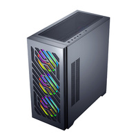 Gabinete de PC con Vidrio Templado para Configuración de Gaming Completa con PC