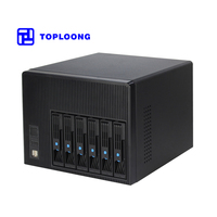 Boîtier NAS Mini-ITX NAS-06, 6 baies 3,5'' (compatible 2,5'') avec échange à chaud, prise en charge d'alimentation flexible 1U, SGCC 0,8 mm, avec backplane SATA III 6 Gb/s.