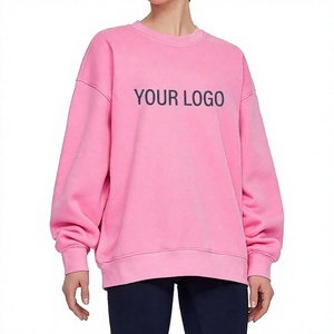 Sudadera de Invierno para Mujer, 100% Algodón, Cuello Redondo, Lavado Ácido, Tie Dye, Estilo Punk, Secado Rápido, Transpirable, Ecológica, Tallas Grandes - Product Image 1