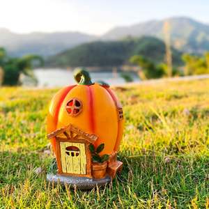 โคมไฟฟักทองพลังงานแสงอาทิตย์สวนระเบียงสนามหญ้าการตกแต่งภูมิทัศน์ภายในและภายนอกงานฝีมือเรซิน - Product Image 2