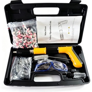 <span class=keywords><strong>Pistolet</strong></span> <span class=keywords><strong>à</strong></span> clous de construction <span class=keywords><strong>à</strong></span> faible bruit et amortisseur de chocs avec accessoires de clous de fixation assortis - Product Image 2