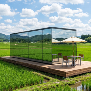 Luxury Mirror House Premium Nordic Design Prefab Cabin Modular Glamping Pod Prefabricated Houses - Product Image 1