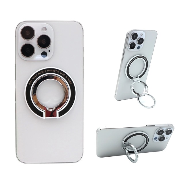 2024 Custom Logo for Magsafe Aluminum Alloy Phone Ring Holder Magnetic Mobile Phone Finger Grip Metal Material