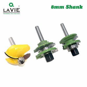 Woodworking Milling Cutter Set 8mm Handle Tenon Mortise R-Shape Door Panel Cutter For Cabinet Frame High Accuracy - Product Image 5