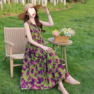 <span class=keywords><strong>Robe</strong></span> bohème pour femmes, sans manches, débardeur, plage, vacances, super féerique, <span class=keywords><strong>longue</strong></span>, vêtements d'extérieur - Product Image 6