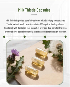 Kapsul Natural Milk Thistle (120 lembar) untuk perlindungan hati-bukan untuk wanita hamil <span class=keywords><strong>2</strong></span> kapsul setiap kali - Product Image 6