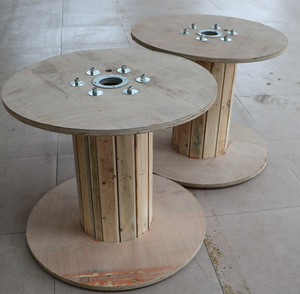 Tamburo/bobina del cavo staccabile portatile in legno con Design flessibile - Product Image 1