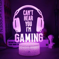 Lampe de table de jeu RGB acrylique Led lampe de Table ordinateur bureau atmosphère veilleuse