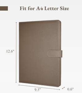 Portafolio Zreal para Mujer y <span class=keywords><strong>Hombre</strong></span>, Carpeta con Clip de Piel Sintética, Organizador de Documentos, Tarjetero, Portaplumas, Hecho en China - Product Image 2