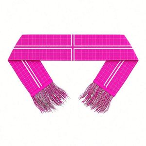 Écharpe de supporter imprimée double couche en polyester personnalisée avec pompons, couleurs vives, ne se décolore pas, pour l'équipe nationale de football - Product Image 3