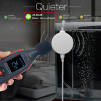 Pompe à air silencieuse en plastique pour petits aquariums et bacs à poissons, oxygénateur micro-design, faible bruit, écologique, durable, économie d'énergie