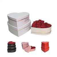 Hartvormige bloemenbox fruit cadeaudoos driedelige cadeauverpakkingsset bruidsbloemenarrangementdoos
