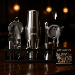 Vevor - Juego de Coctelería de Acero Inoxidable de 13 Piezas, Juego de Coctelera de 750 ml, Herramientas de Bar Premium, Artículos Esenciales para el Bar en Casa - Product Image 2