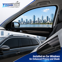 Película de Control Solar para Ventanas de Automóviles Tuman, Nano Cerámica de Carburo de Titanio, 99.9% UVR, 99.0% IRR, 5.4% VLT, para Conducción Diaria