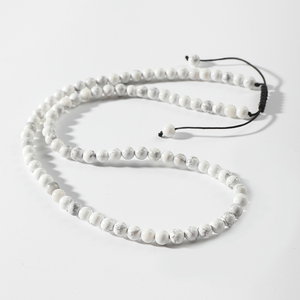 Fatto a mano 6mm macrame multi filo avvolto <span class=keywords><strong>pietre</strong></span> preziose birthstone gioielli <span class=keywords><strong>collana</strong></span> pietra naturale perline per <span class=keywords><strong>uomo</strong></span> donna - Product Image 6