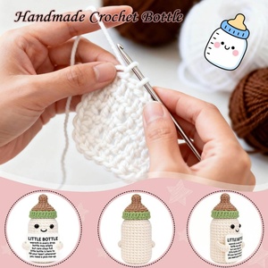 Poupées en crochet inspirantes, cadeaux d'anniversaire amusants pour hommes et femmes, et décorations de bureau émouvantes et encourageantes - Product Image 3