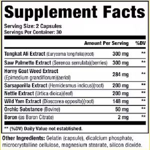 Envío Rápido OEM Cápsulas de Energía <span class=keywords><strong>Natural</strong></span> Suplemento de Equilibrio Hormonal para Apoyar el Crecimiento Muscular y la Salud Adulta 60 Cápsulas - Product Image 3
