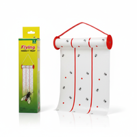Rouleau de papier collant inodore pour moucherons, ruban adhésif anti-insectes à suspendre, attrape-insectes jetable pour entrepôt, serre, intérieur