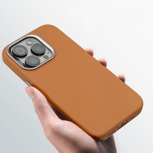 Custodia per telefono in pelle di lusso con Lychee magnetico per <span class=keywords><strong>iphone</strong></span> 16 15 14 13 12 <span class=keywords><strong>Pro</strong></span> Max in metallo placcato - Product Image 1
