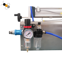 Machine à miel automatique pneumatique pour boissons, jus, lait, pâtes, bière - Haute efficacité, précision 5g, emballage en bouteilles de verre