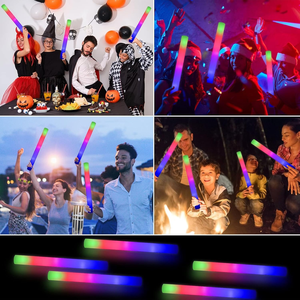 Custom Logo Multicolor LED Glow Sticks Foam Sponge Flash Lights for Nightclub, Concert, Party Durable <b>Bar</b> Supplies (Wholesale) - Product Image 3